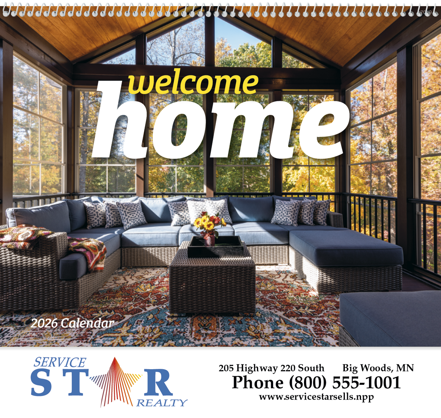Good Value Welcome Home Spiral Calendar-7049
