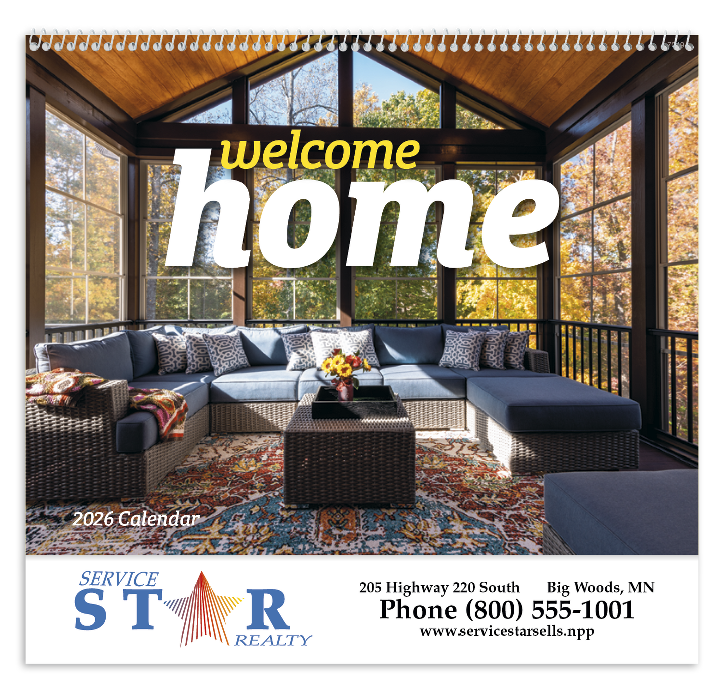 Good Value Welcome Home Spiral Calendar-7049