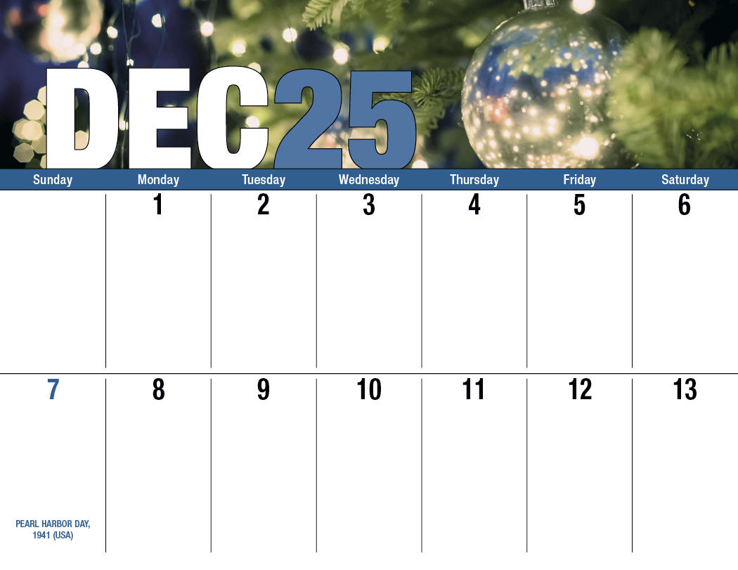 Good Value Seasonal Expressions Big Block Calendar-7050
