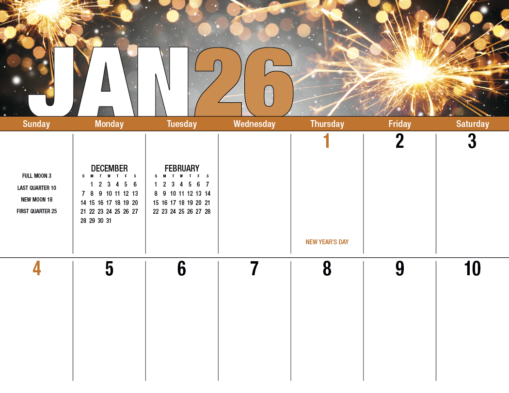 Good Value Seasonal Expressions Big Block Calendar-7050