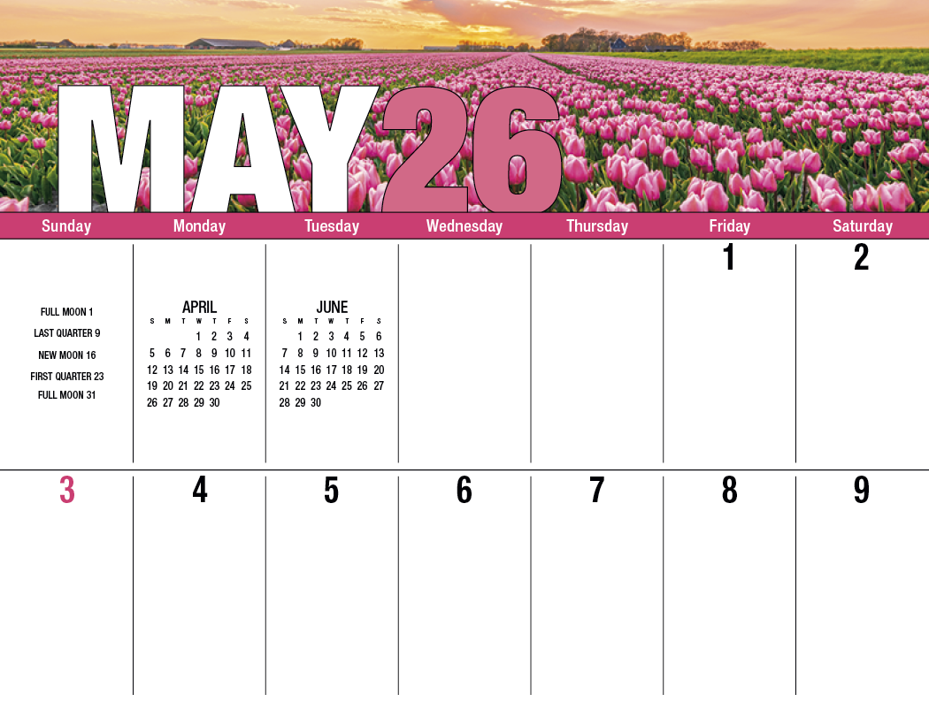 Good Value Seasonal Expressions Big Block Calendar-7050
