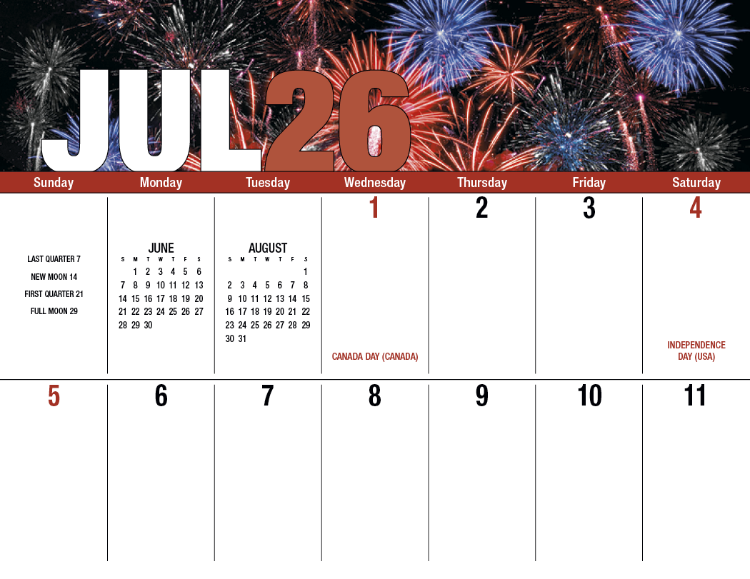 Good Value Seasonal Expressions Big Block Calendar-7050