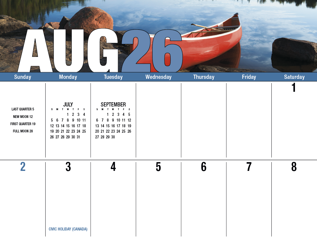 Good Value Seasonal Expressions Big Block Calendar-7050