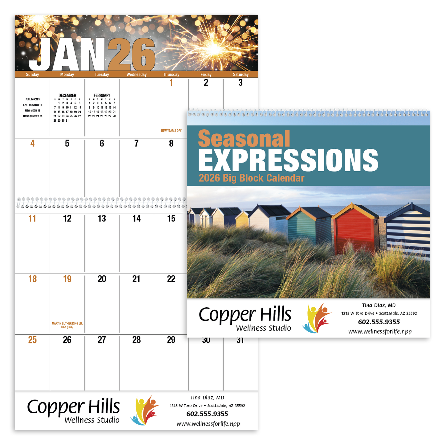 Good Value Seasonal Expressions Big Block Calendar-7050