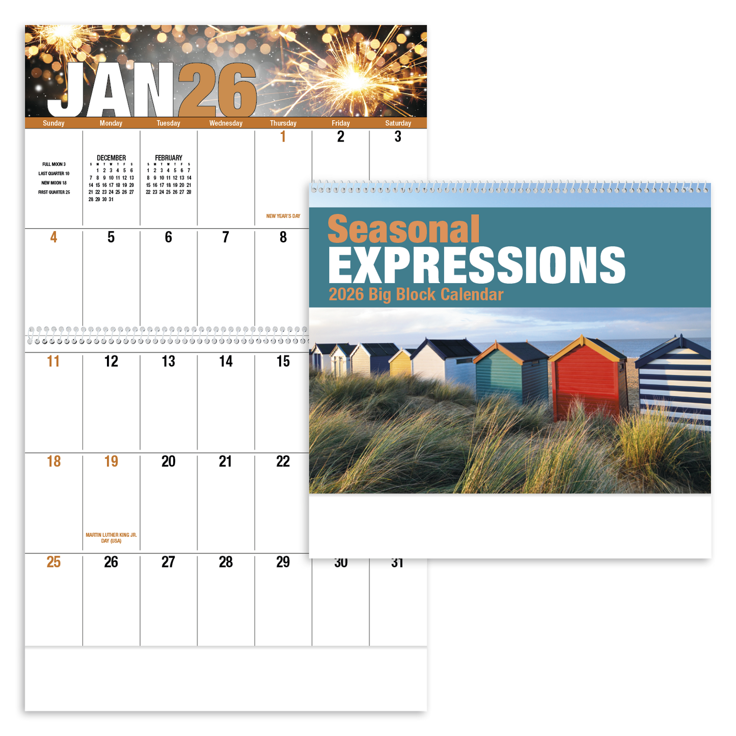 Good Value Seasonal Expressions Big Block Calendar-7050