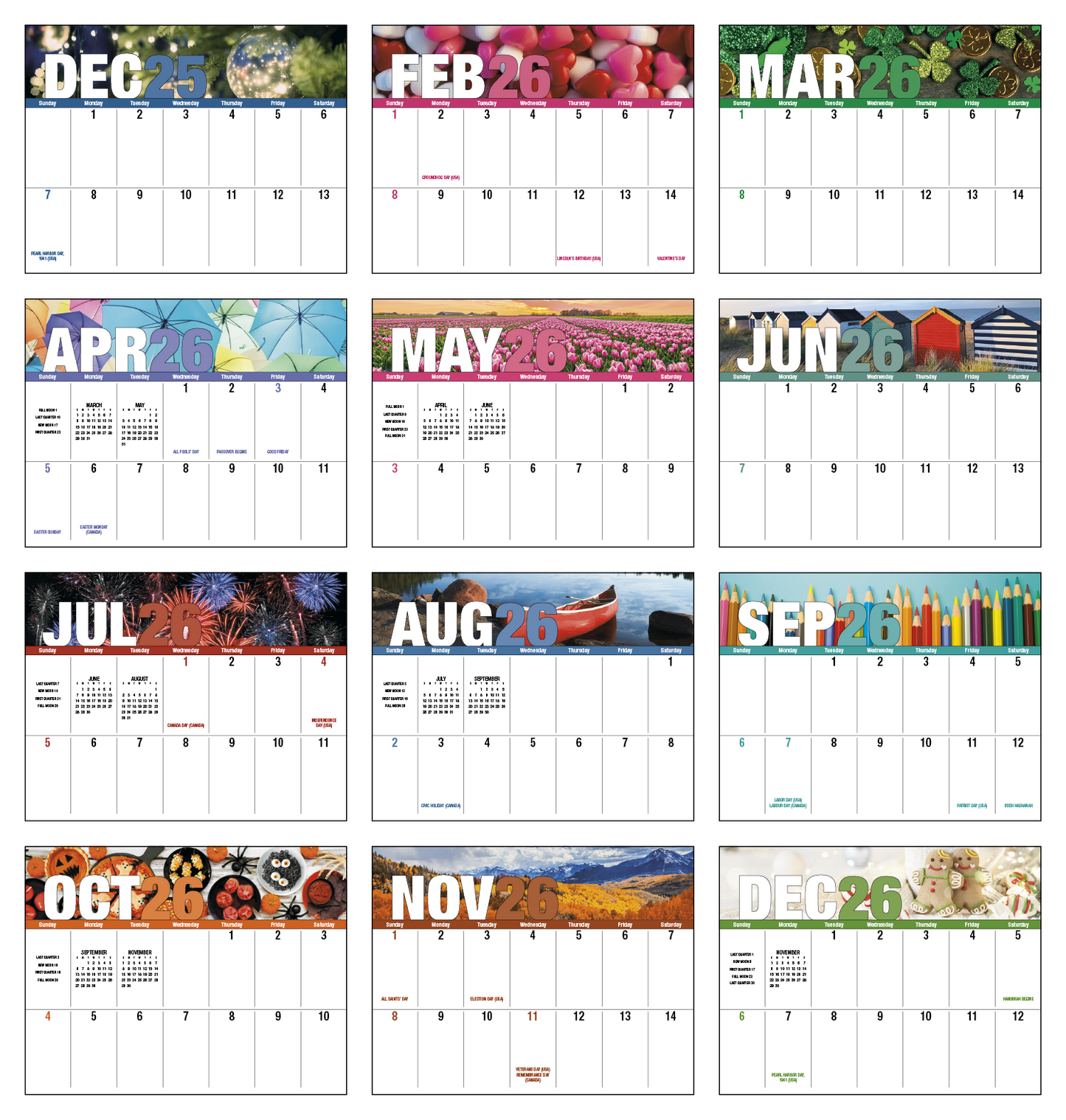 Good Value Seasonal Expressions Big Block Calendar-7050