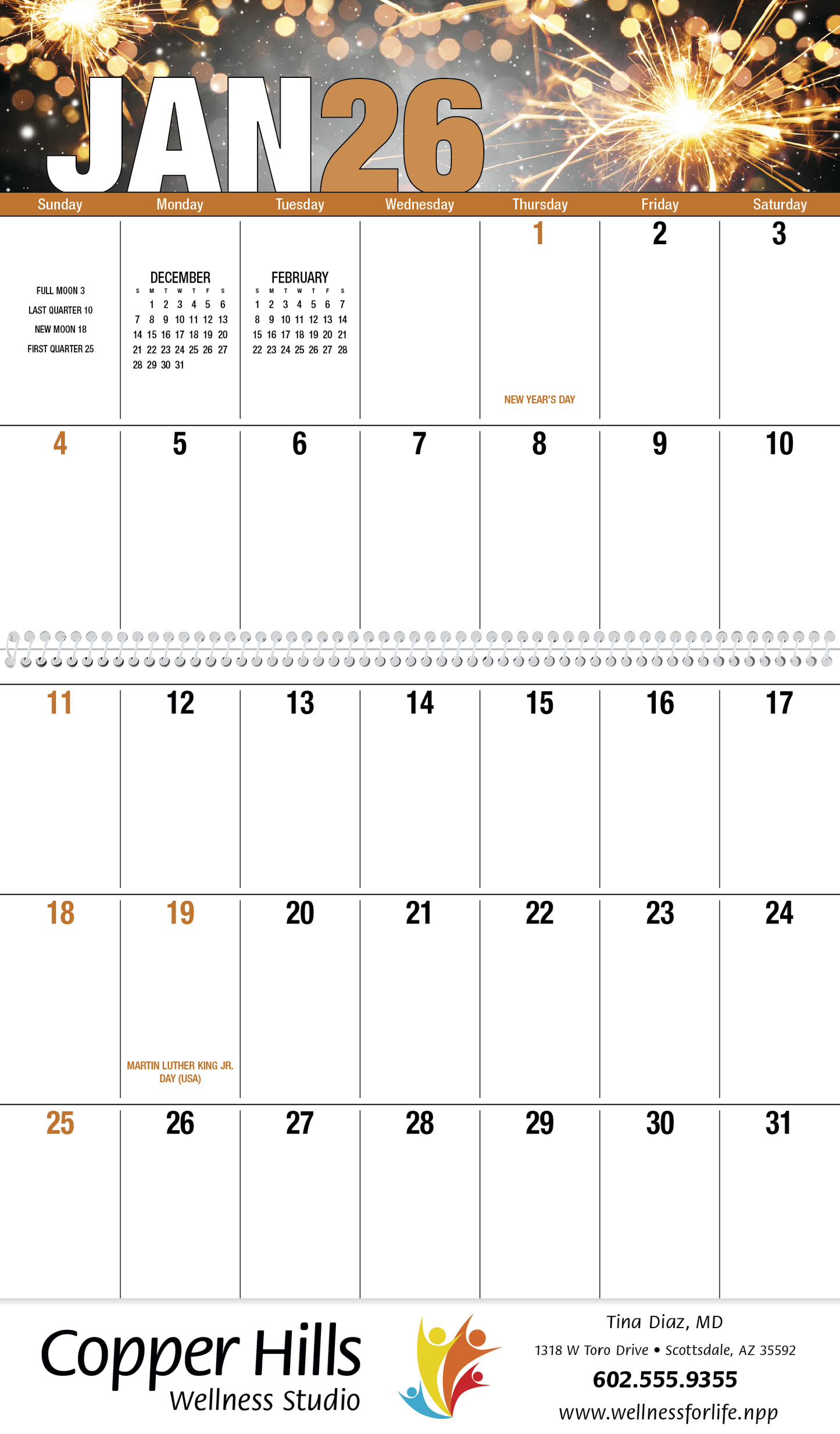 Good Value Seasonal Expressions Big Block Calendar-7050