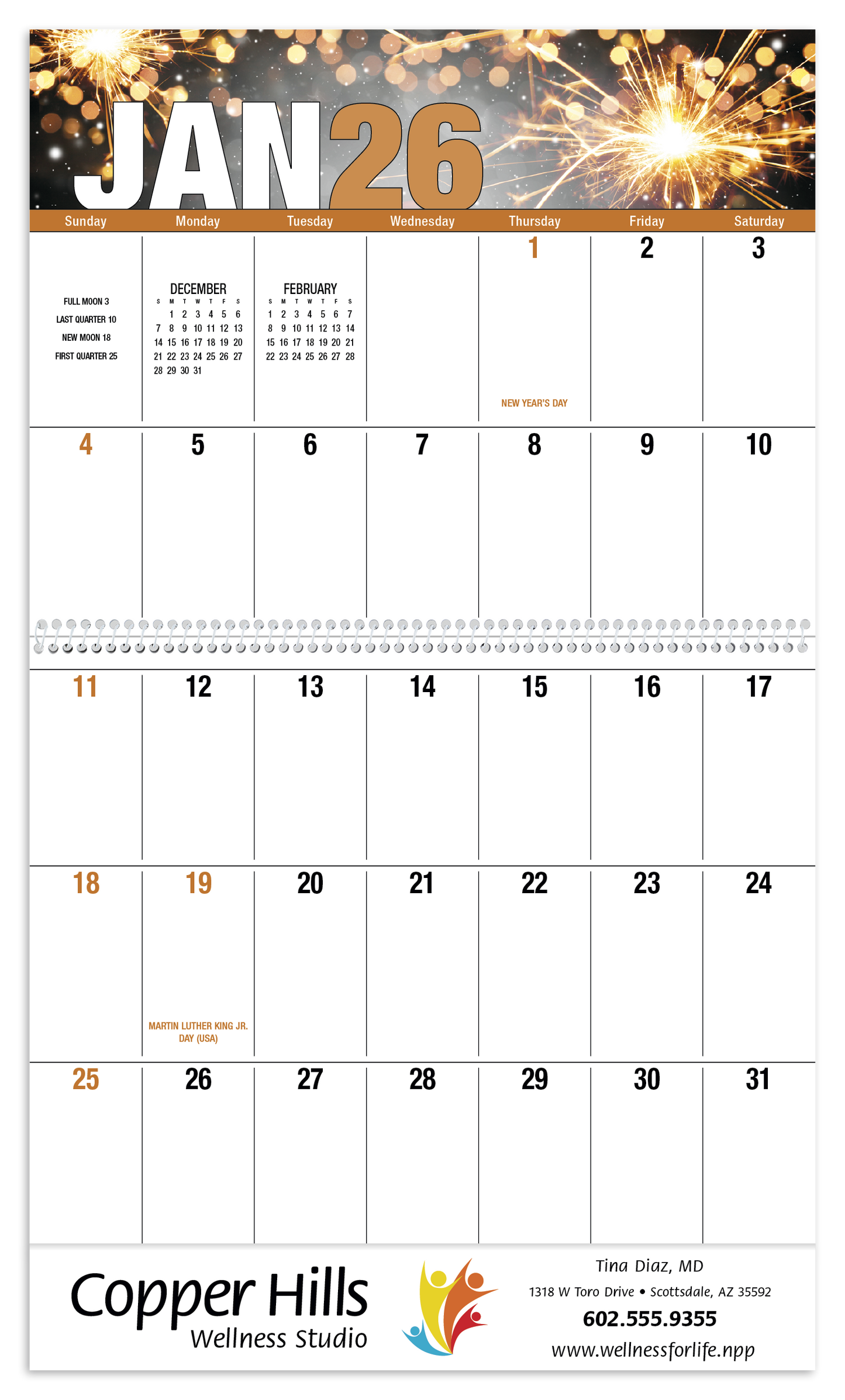 Good Value Seasonal Expressions Big Block Calendar-7050