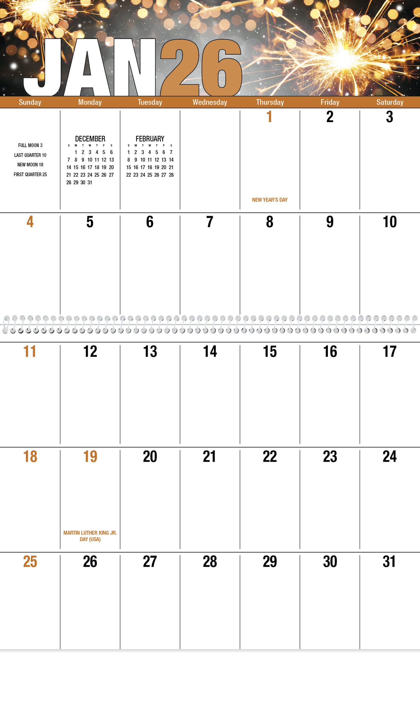 Good Value Seasonal Expressions Big Block Calendar-7050