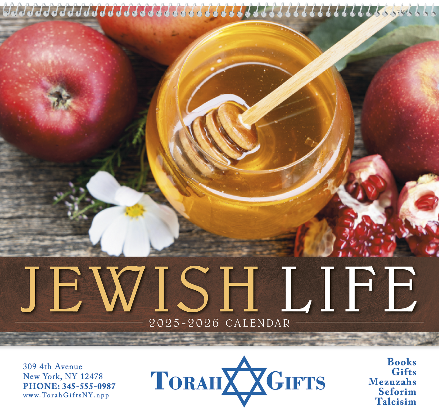 Good Value Jewish Life Spiral Calendar-7051
