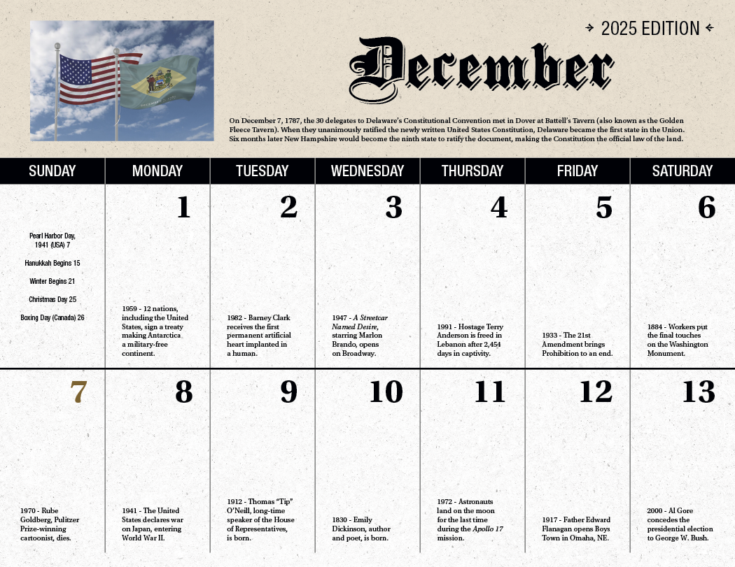 Good Value Daily History Spiral Calendar-7052