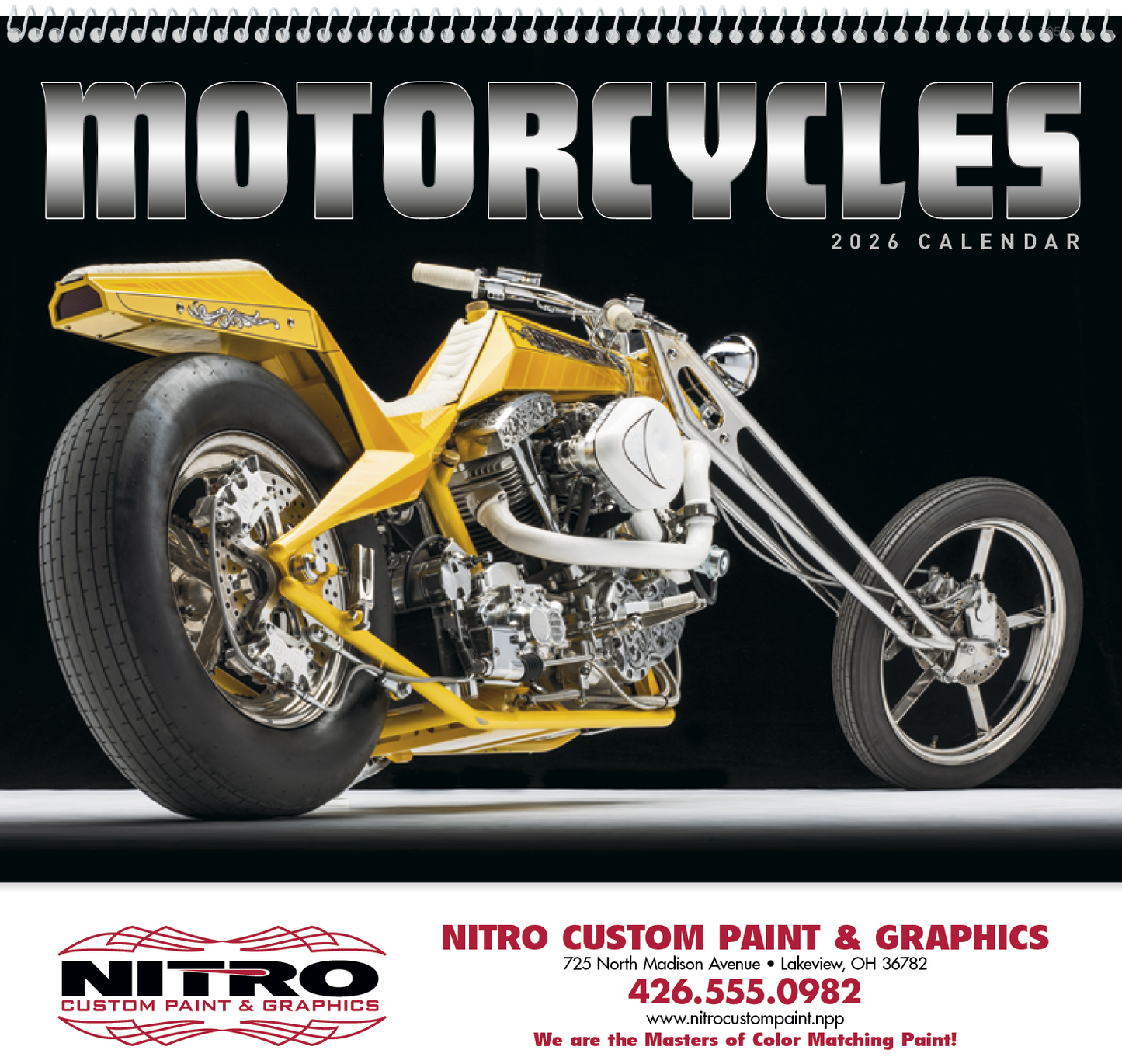 Good Value Motorcycles Spiral Calendar-7056