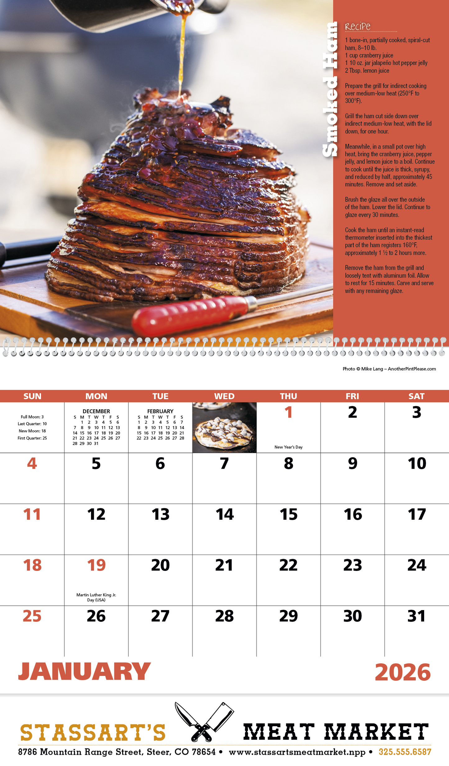 Good Value Grilling Spiral Calendar-7062