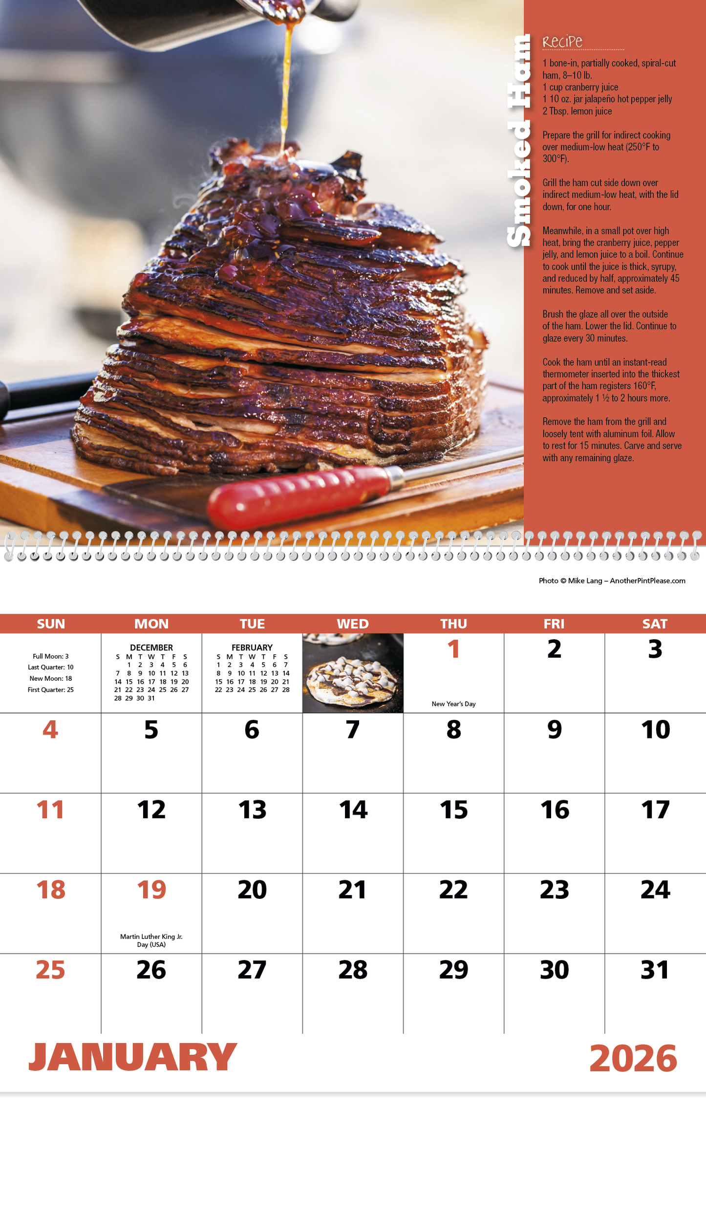 Good Value Grilling Spiral Calendar-7062