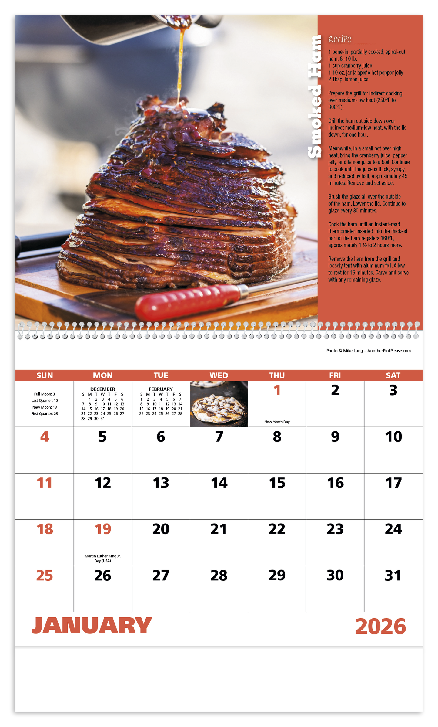 Good Value Grilling Spiral Calendar-7062