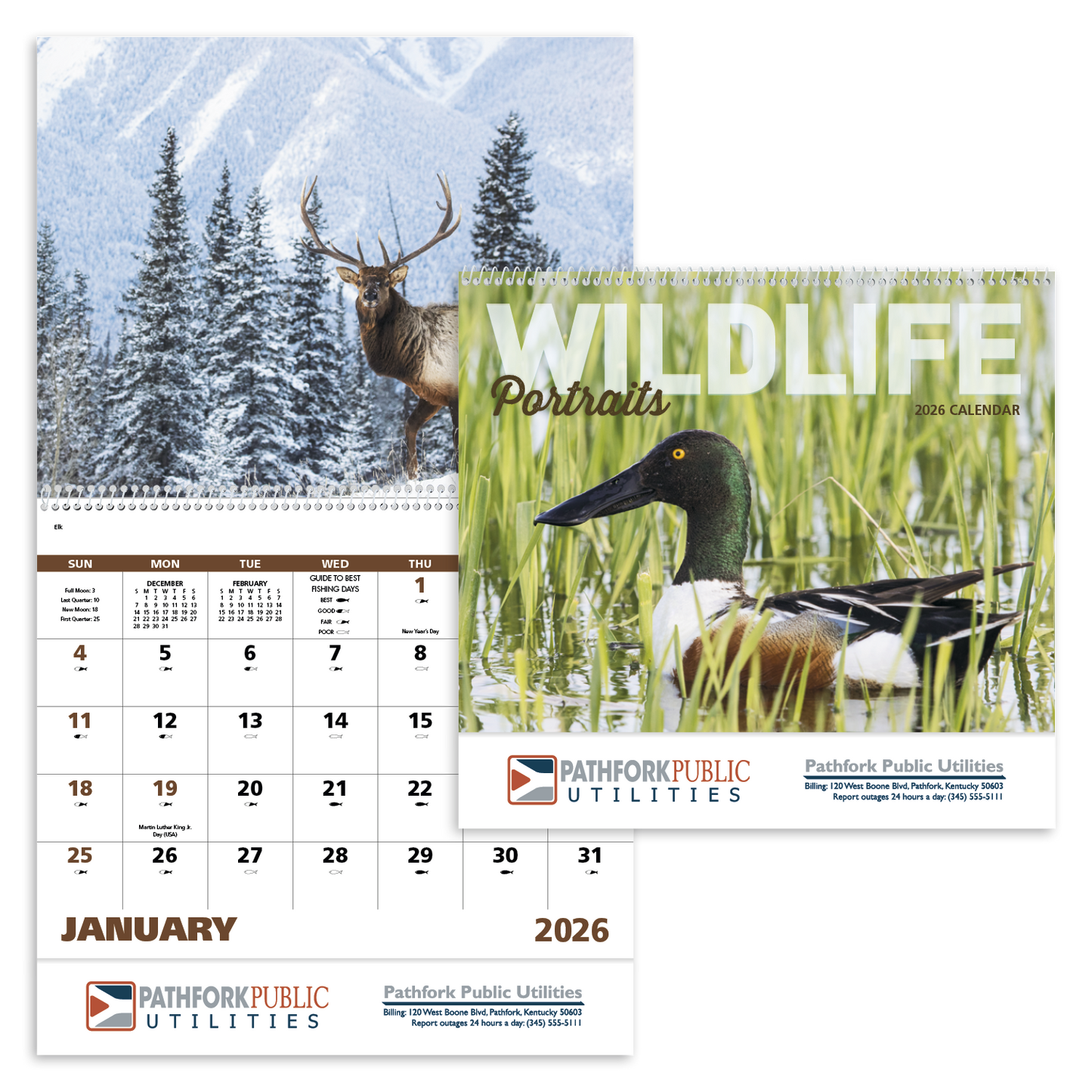 Good Value Wildlife Portraits Spiral Calendar-7063