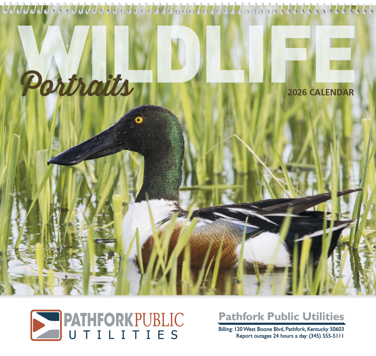 Good Value Wildlife Portraits Spiral Calendar-7063