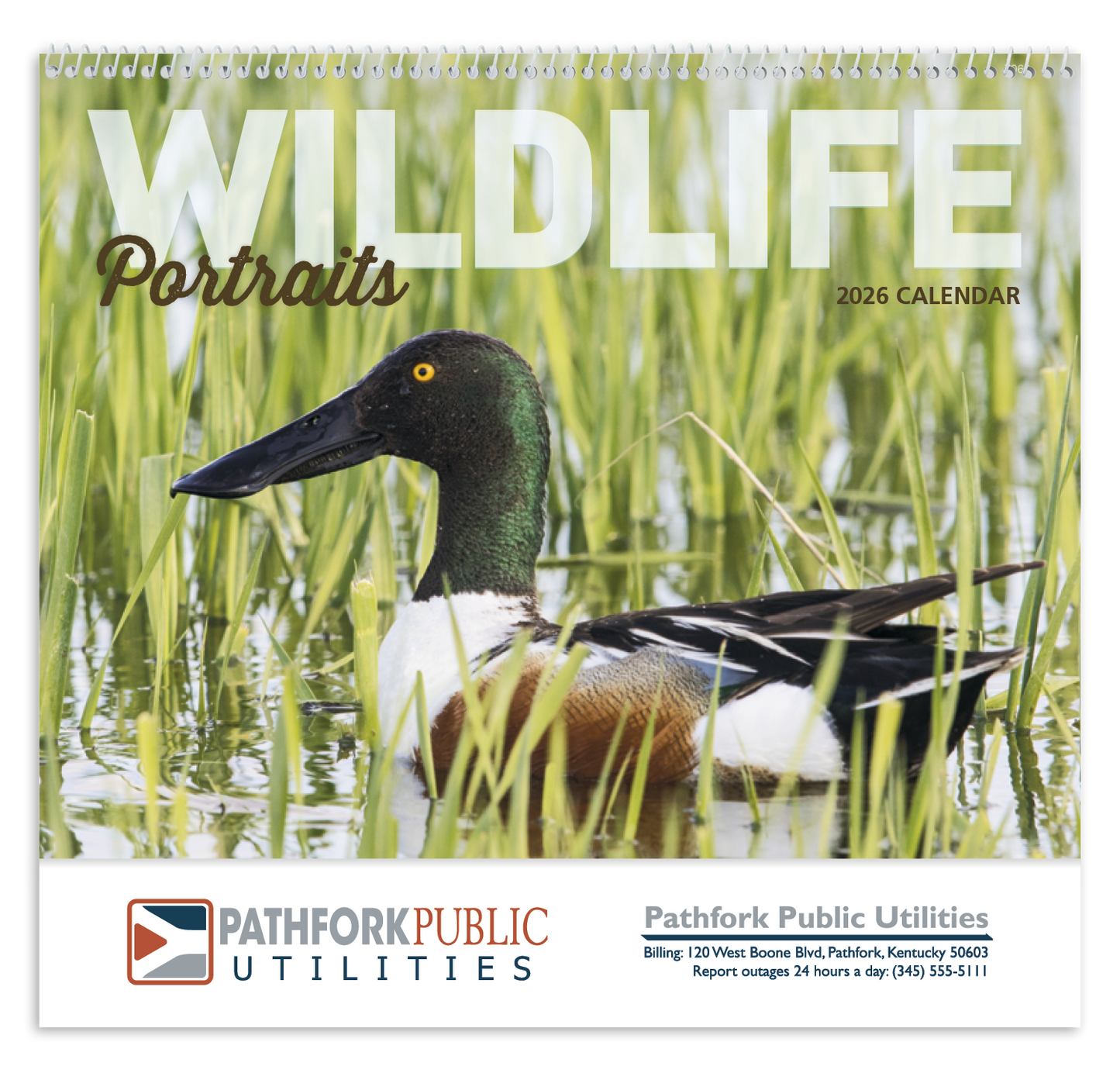 Good Value Wildlife Portraits Spiral Calendar-7063