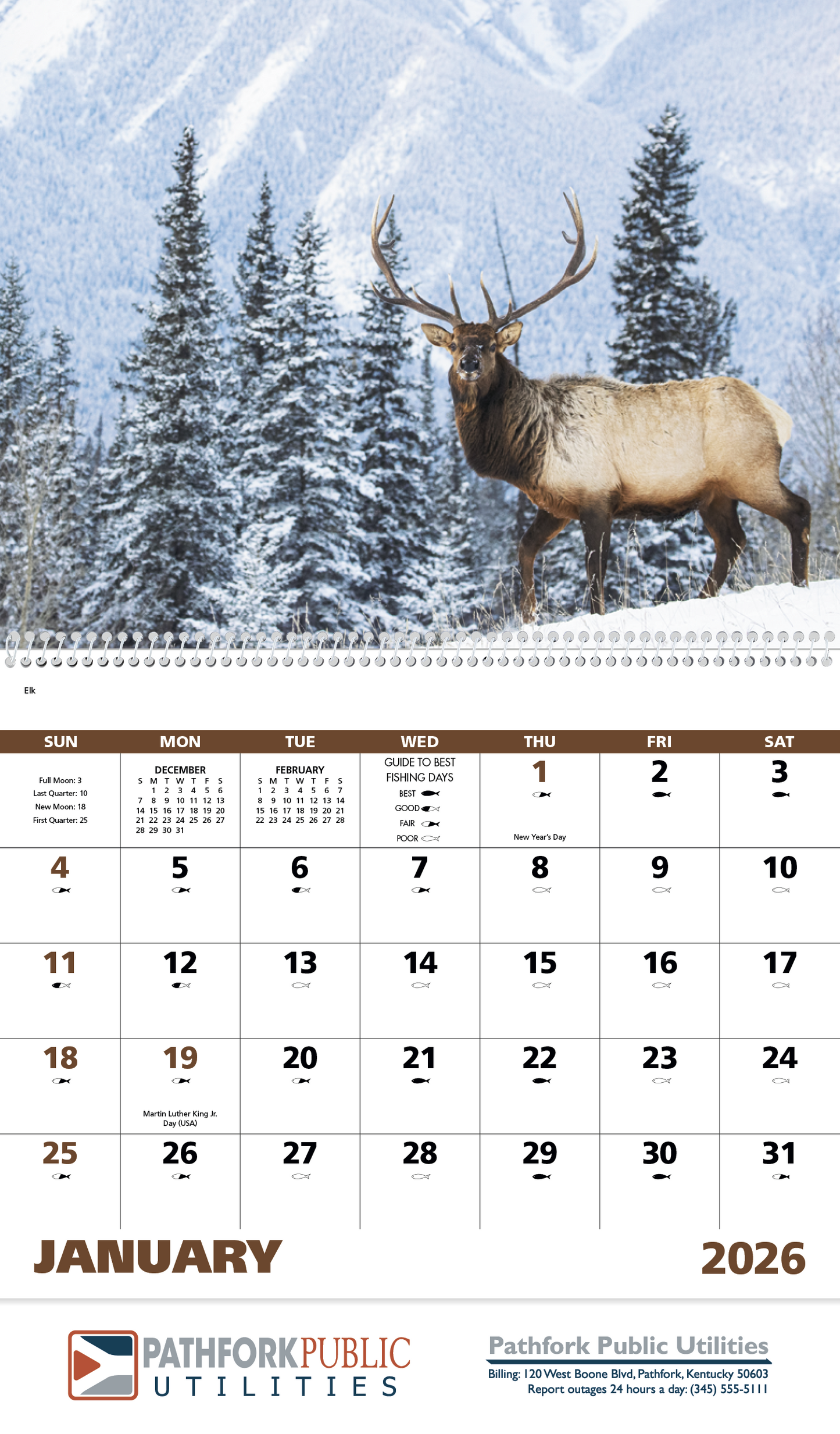 Good Value Wildlife Portraits Spiral Calendar-7063