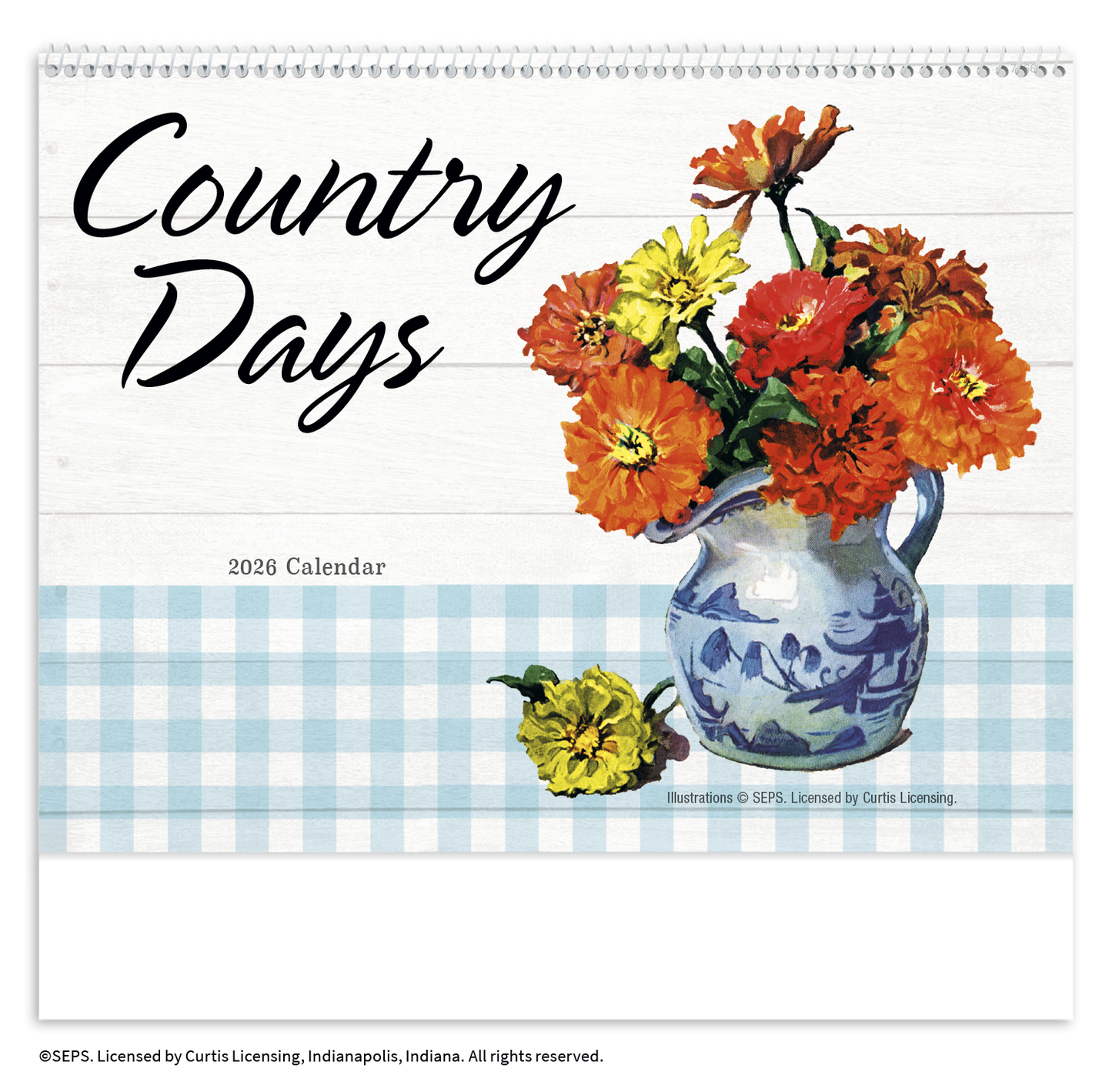 Good Value Country Days Spiral Calendar-7066