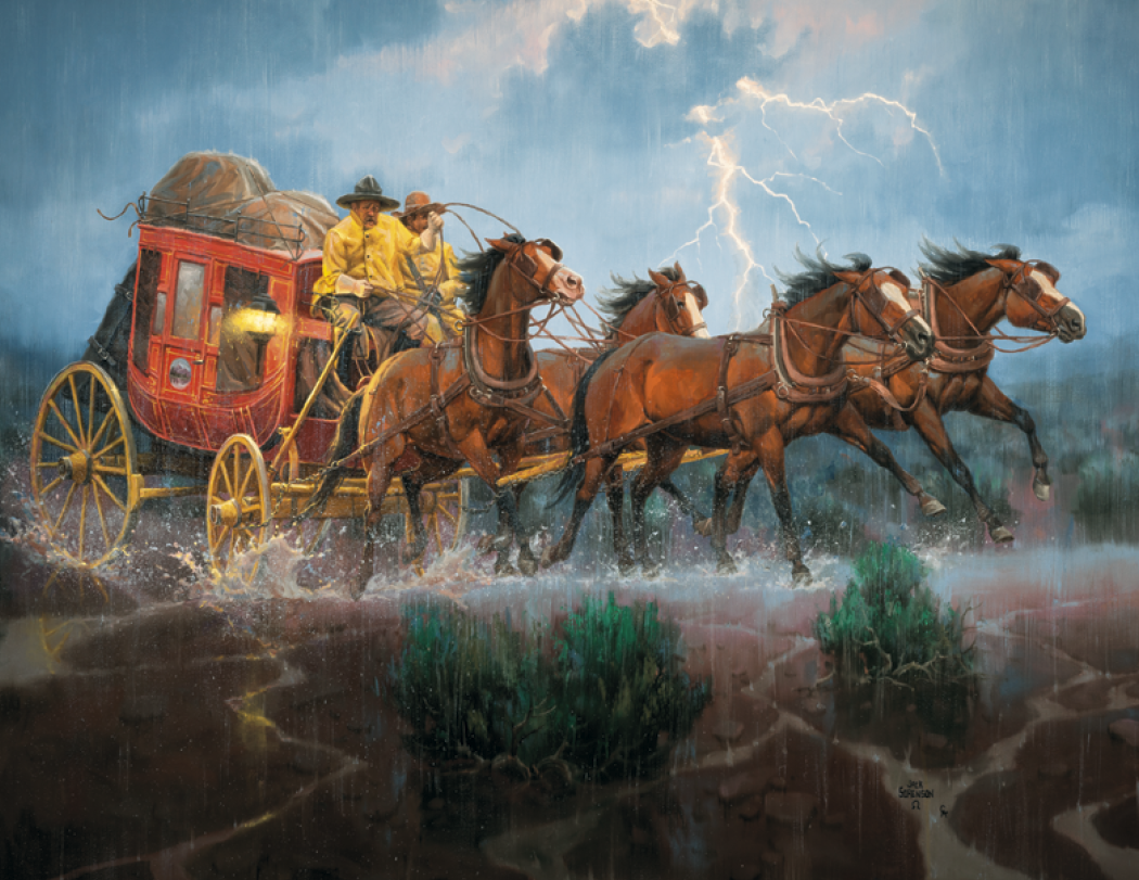 Good Value Western Frontier Spiral Calendar-7071