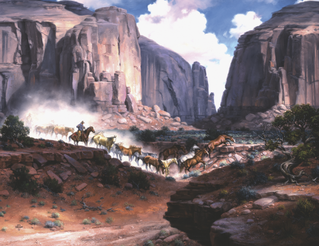 Good Value Western Frontier Spiral Calendar-7071