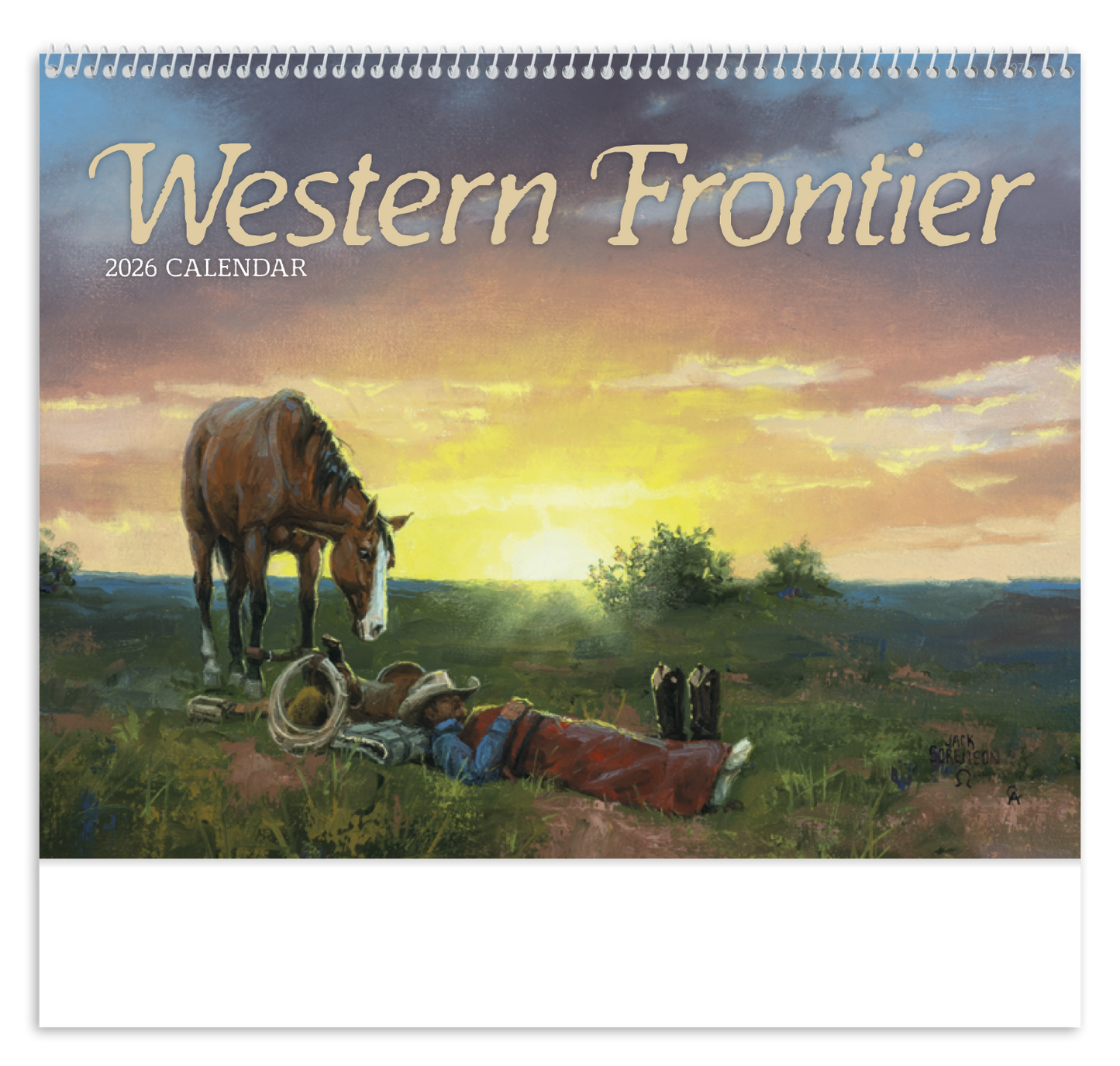 Good Value Western Frontier Spiral Calendar-7071