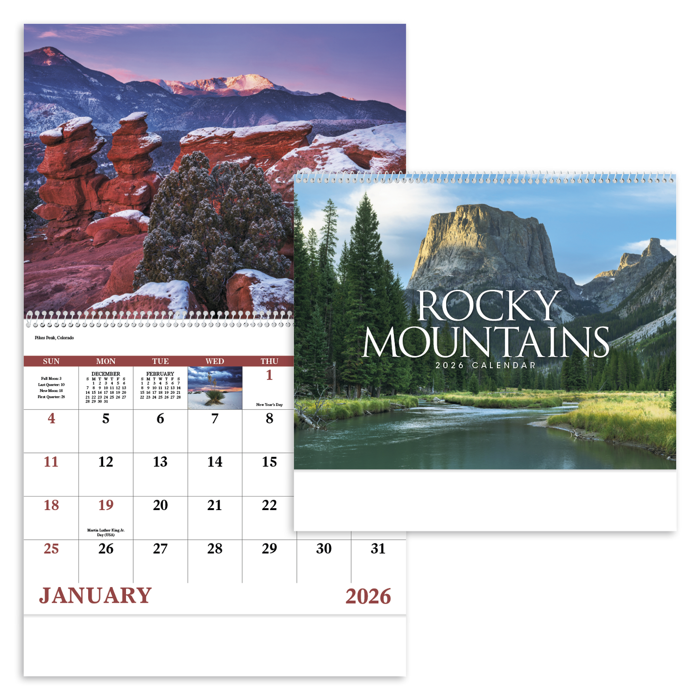 Good Value Rocky Mountains Spiral Calendar-7078