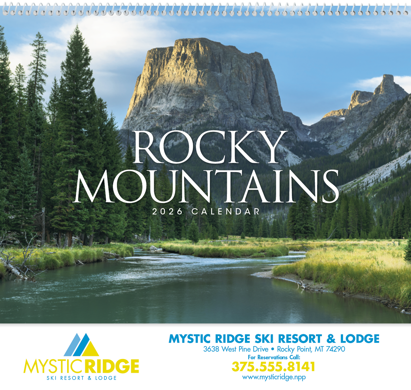 Good Value Rocky Mountains Spiral Calendar-7078