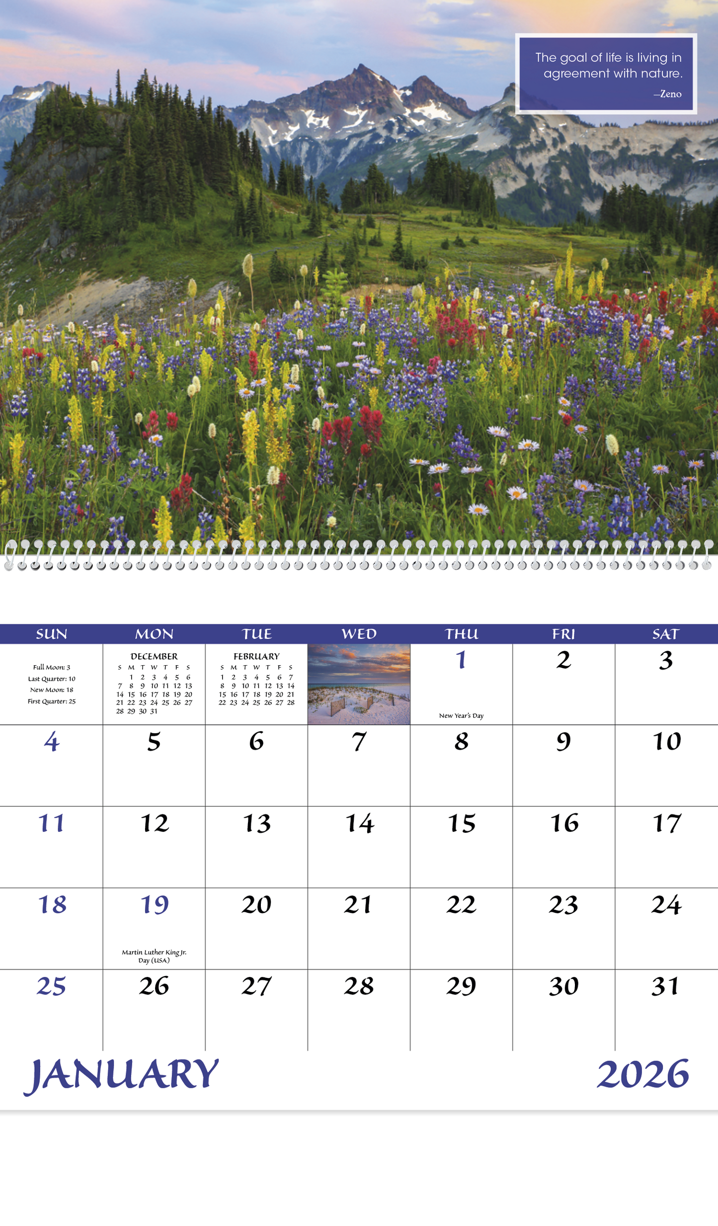 Good Value Inspirations for Life Spiral Calendar-7079