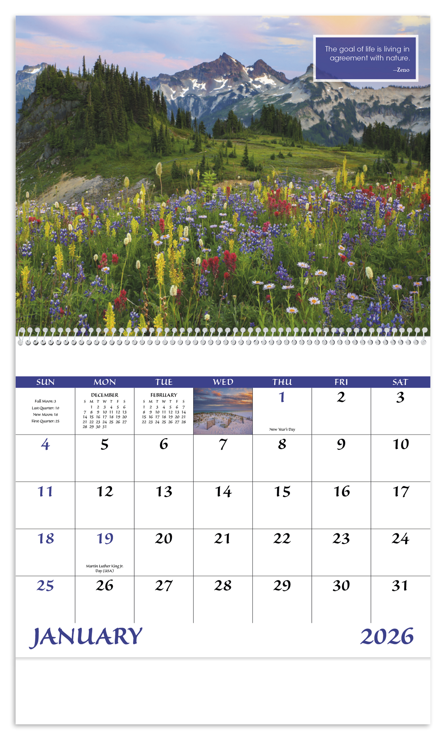 Good Value Inspirations for Life Spiral Calendar-7079