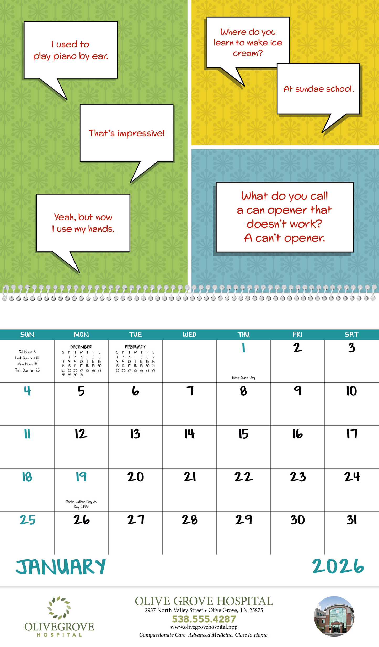 Good Value Dad Jokes Spiral Calendar-7082