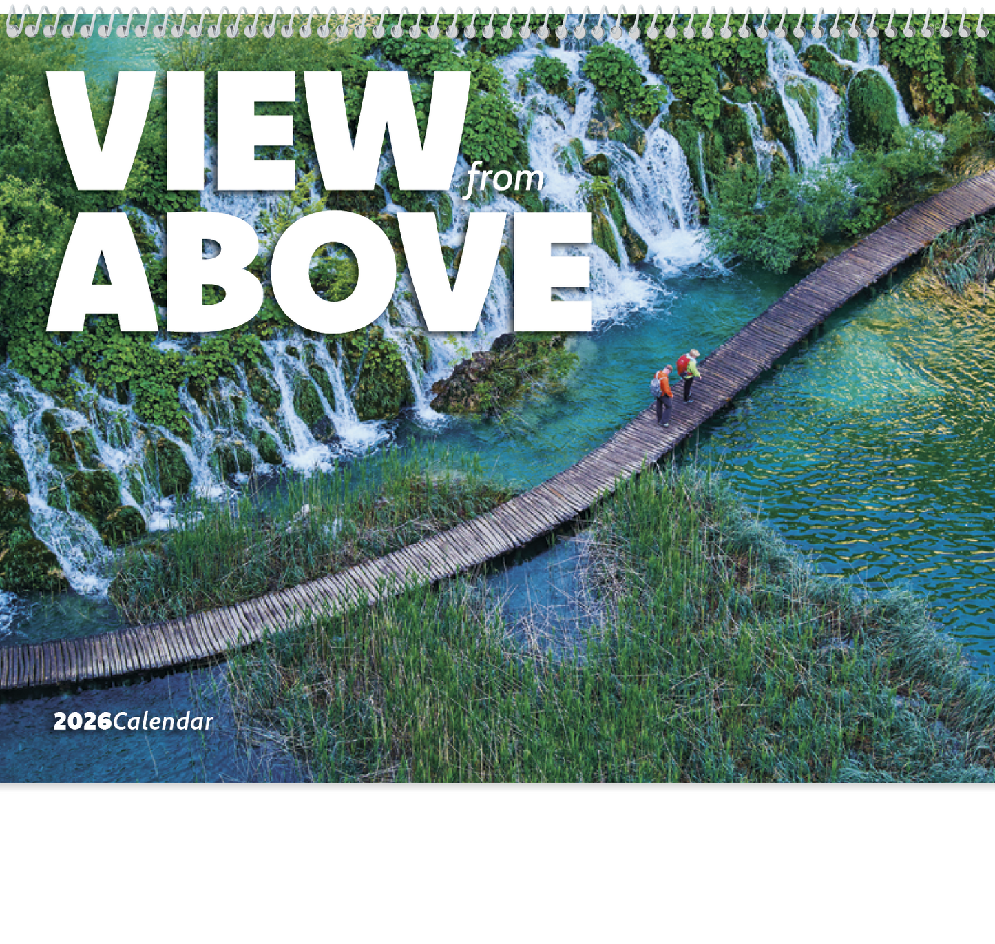 Good Value View from Above Spiral Calendar-7084