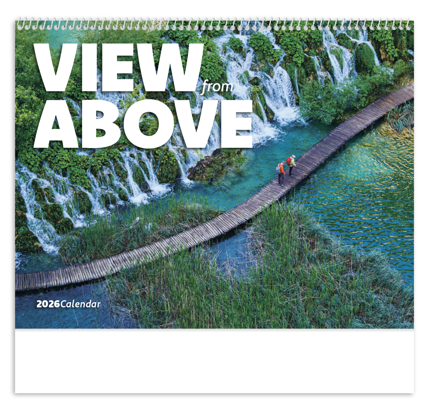 Good Value View from Above Spiral Calendar-7084