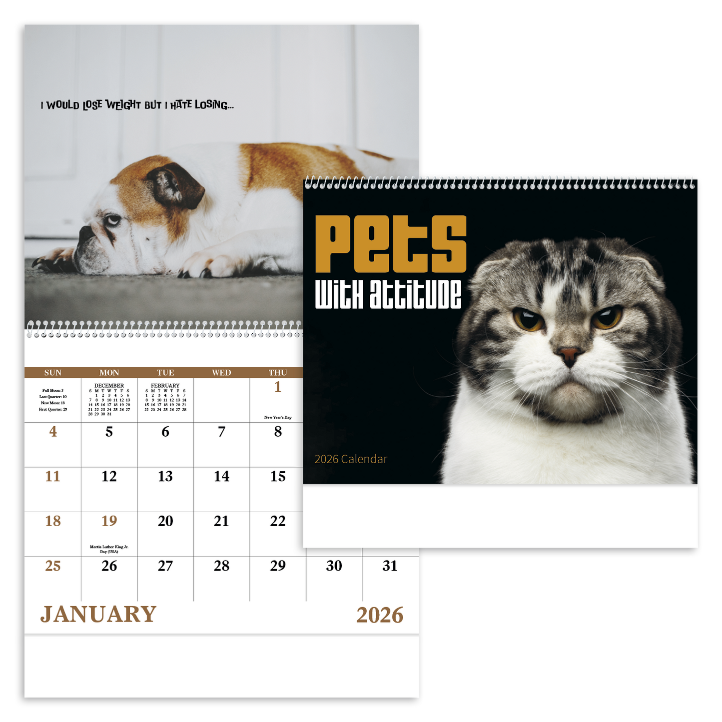 Good Value Pets with Attitude Spiral Calendar-7086