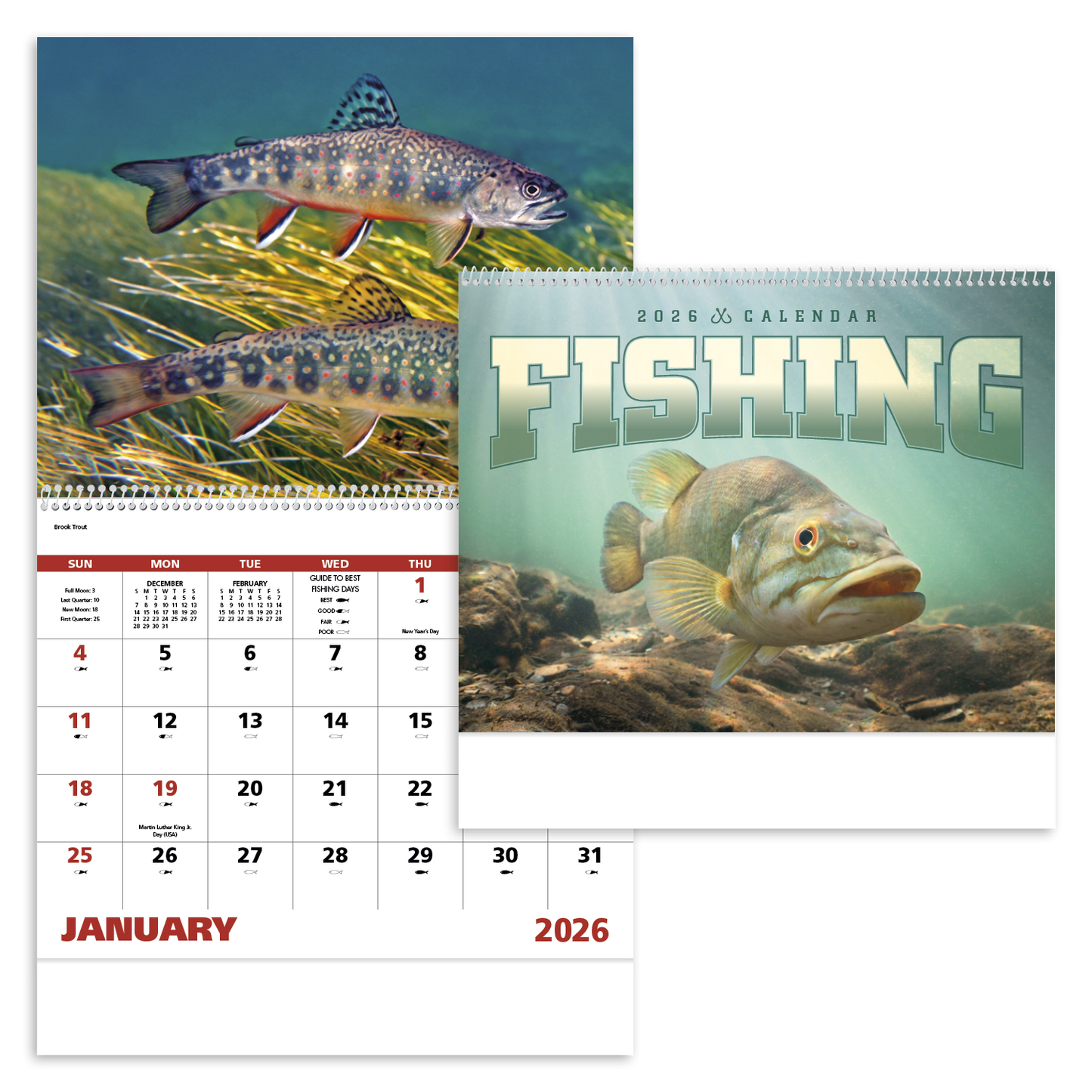 Good Value Fishing Spiral Calendar-7099