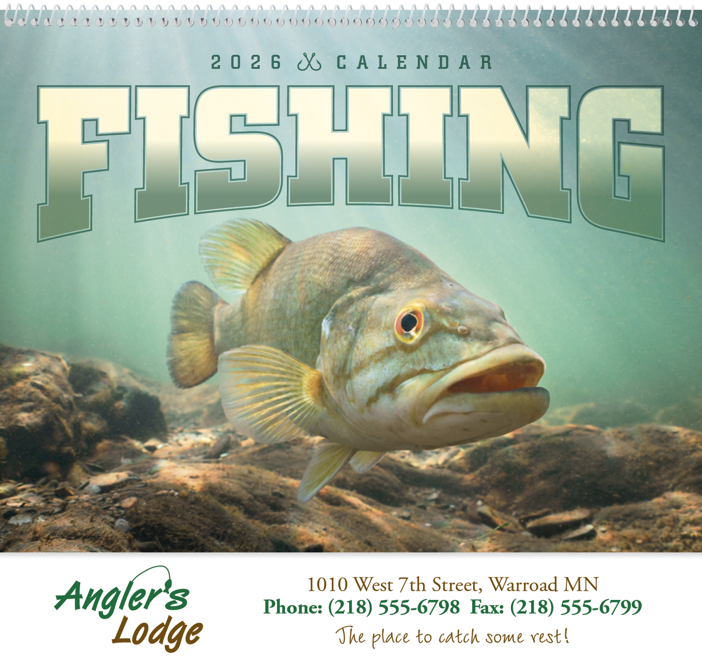 Good Value Fishing Spiral Calendar-7099