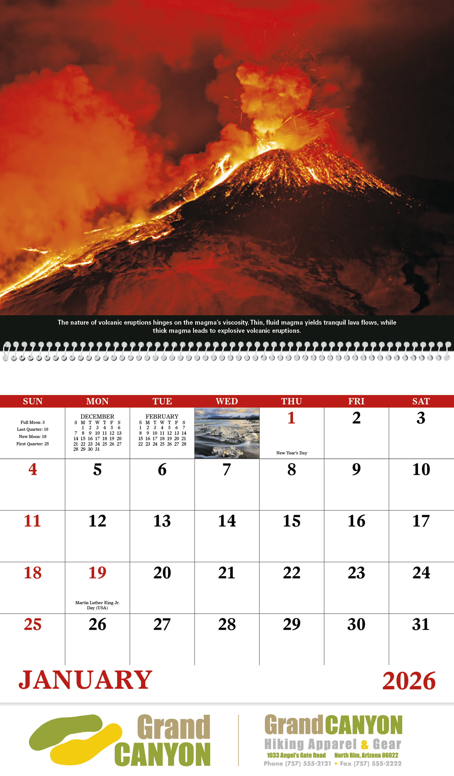 Good Value The Power of Nature Spiral Calendar-7103