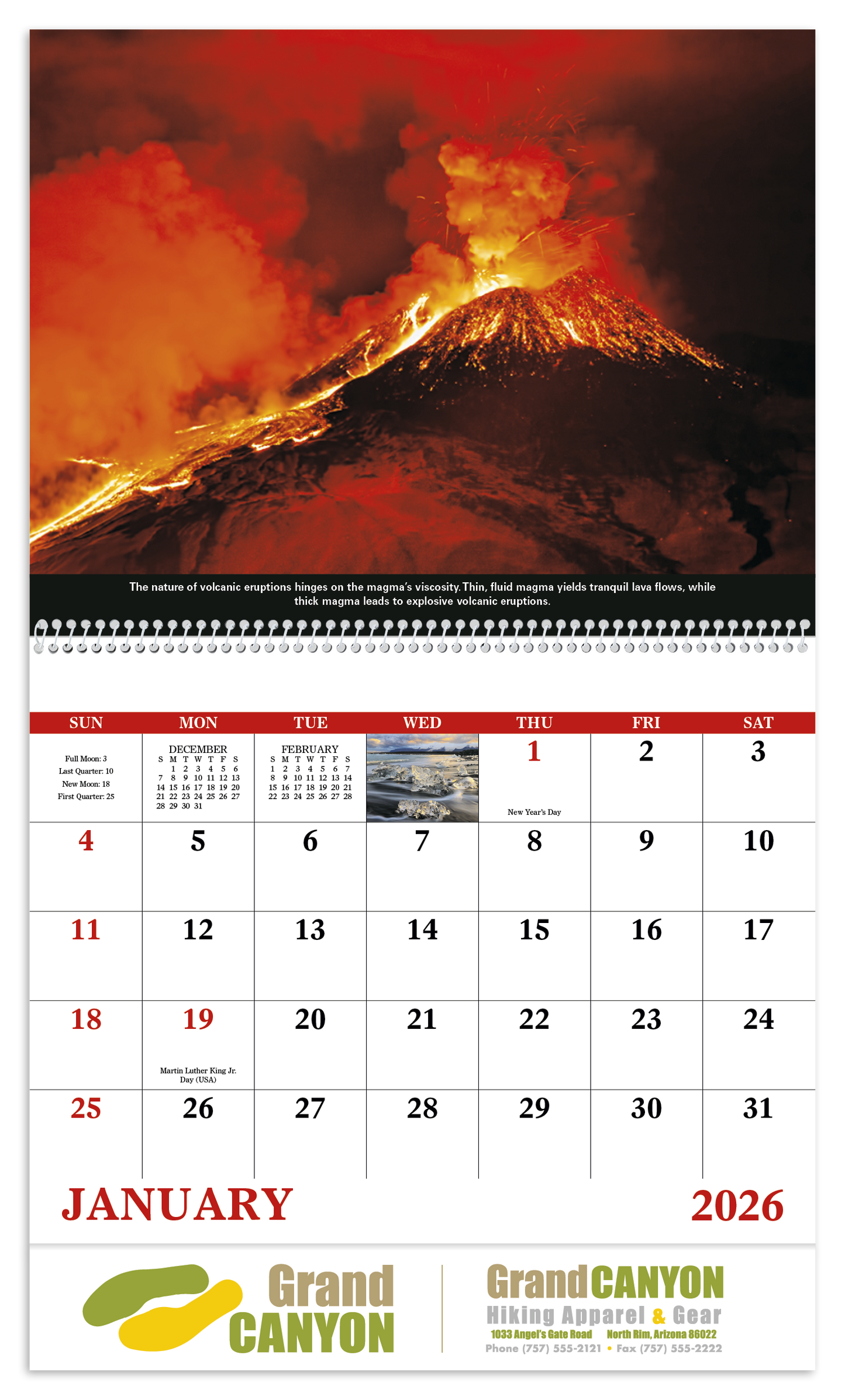 Good Value The Power of Nature Spiral Calendar-7103