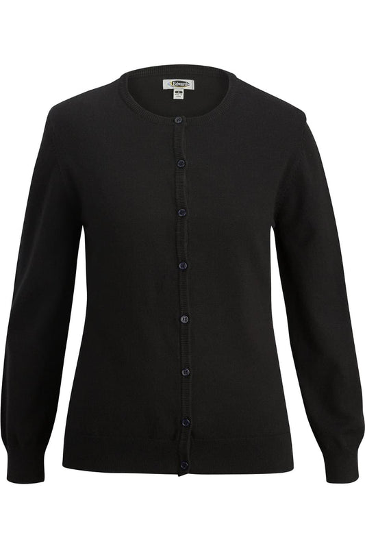 Tri Blend Ladies Jewel Neck Cardigan