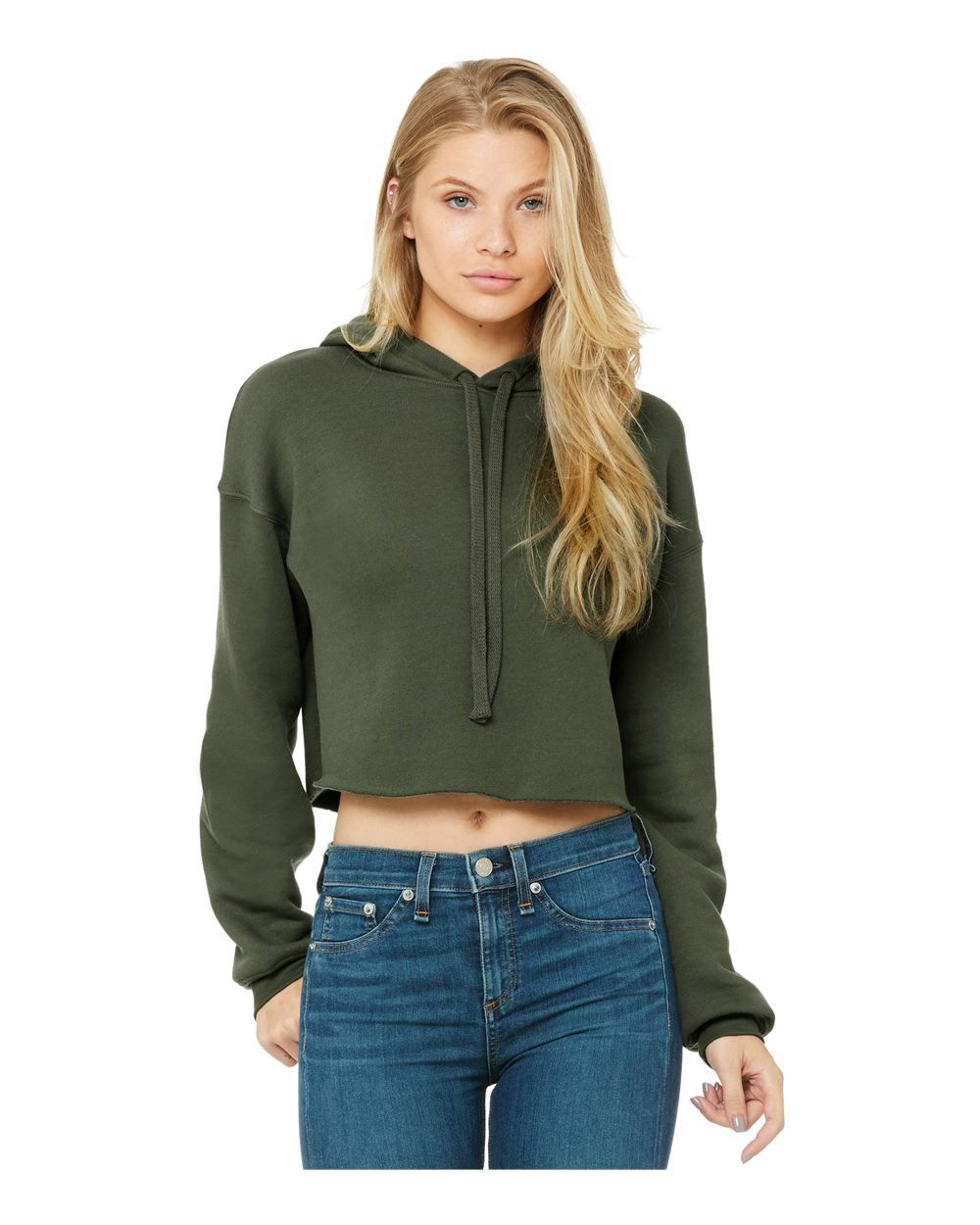 BELLA + CANVAS Women's Crop Fleece Hoodie - 7502