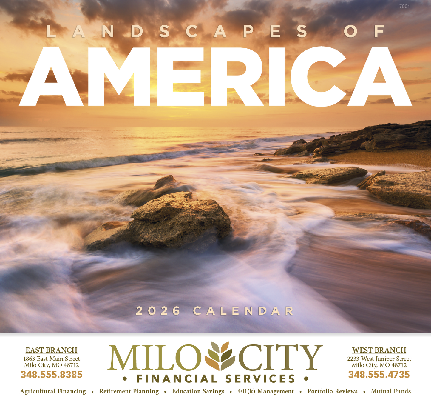 Good Value Landscapes of America Stapled Calendar-7201