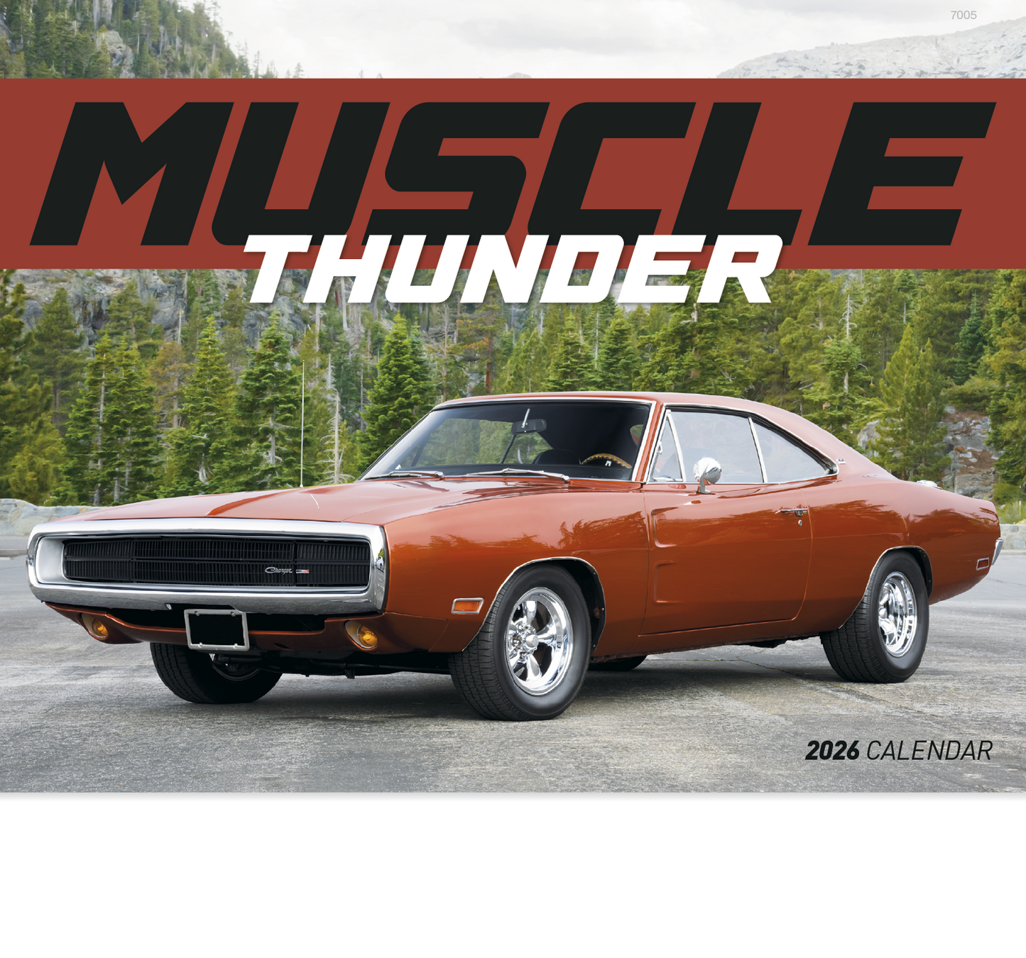Good Value Muscle Thunder Stapled Calendar-7205
