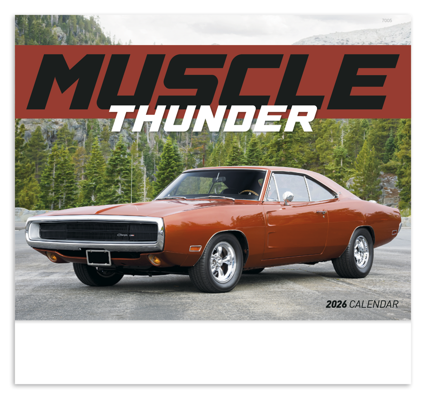 Good Value Muscle Thunder Stapled Calendar-7205