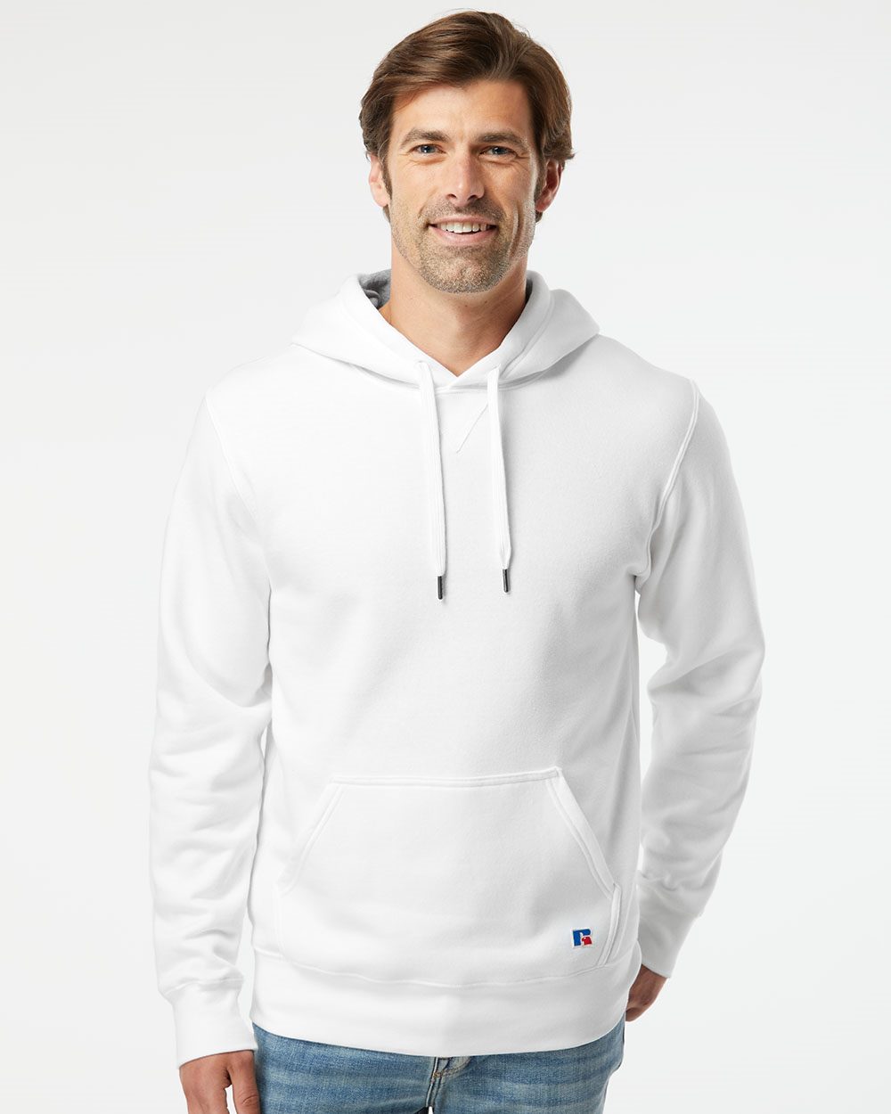 Russell Athletic Cotton Rich Fleece Hooded Sweatshirt - 82ONSM