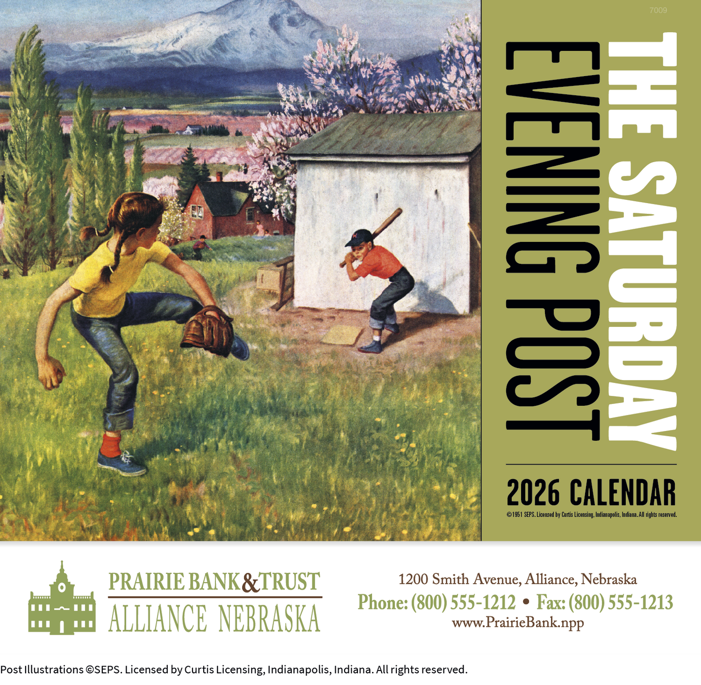 Good Value The Saturday Evening Post Stapled Calendar-7209