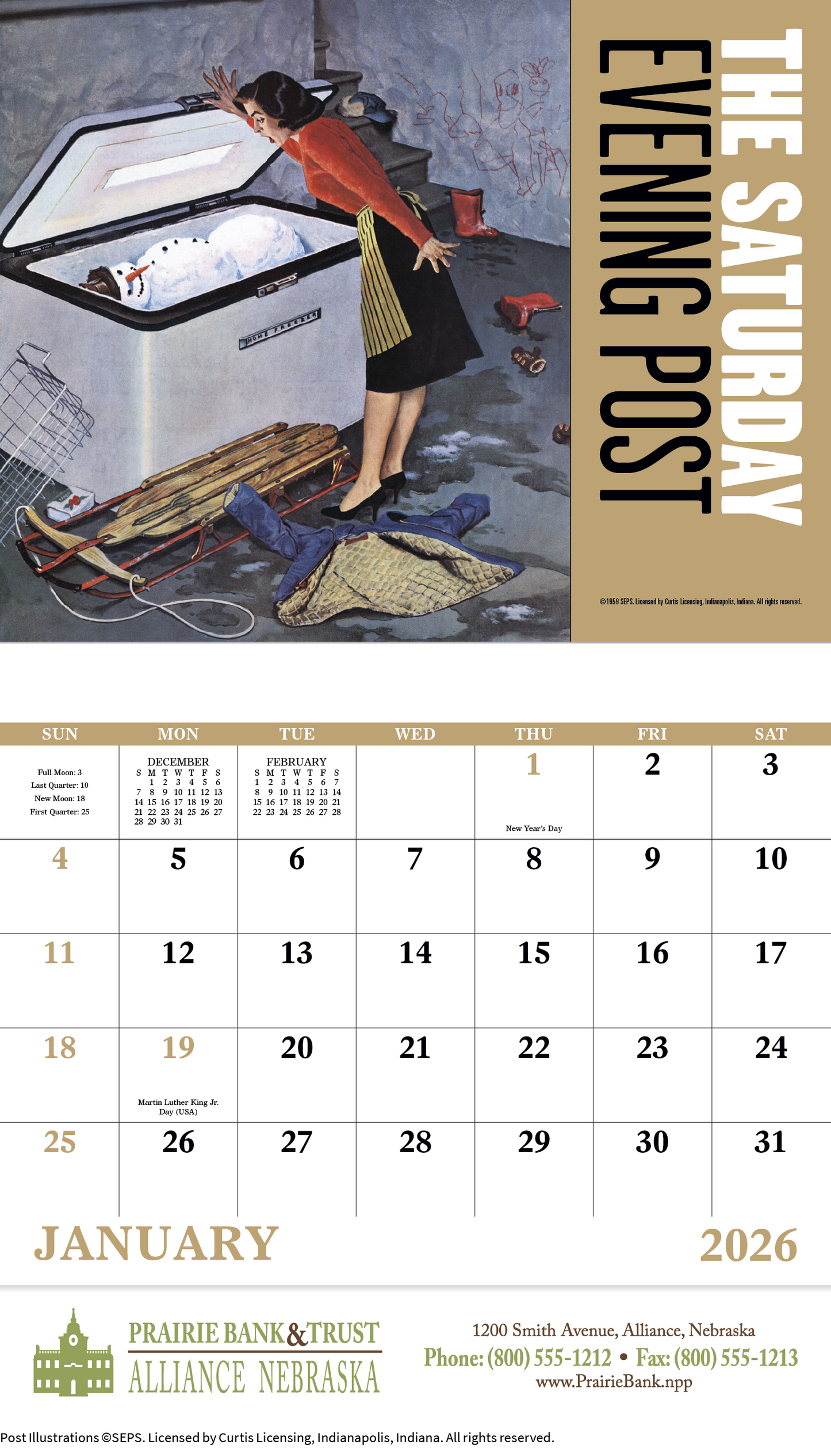 Good Value The Saturday Evening Post Stapled Calendar-7209