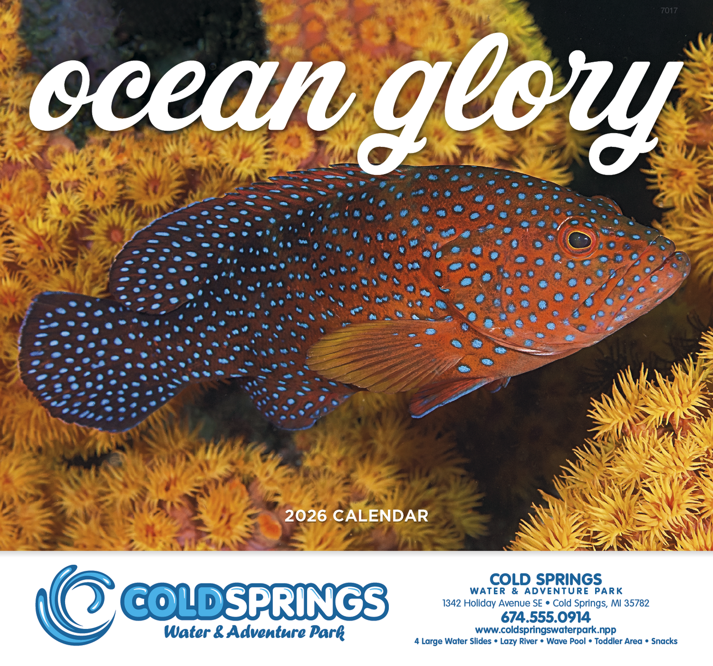 Good Value Ocean Glory Stapled Calendar-7217