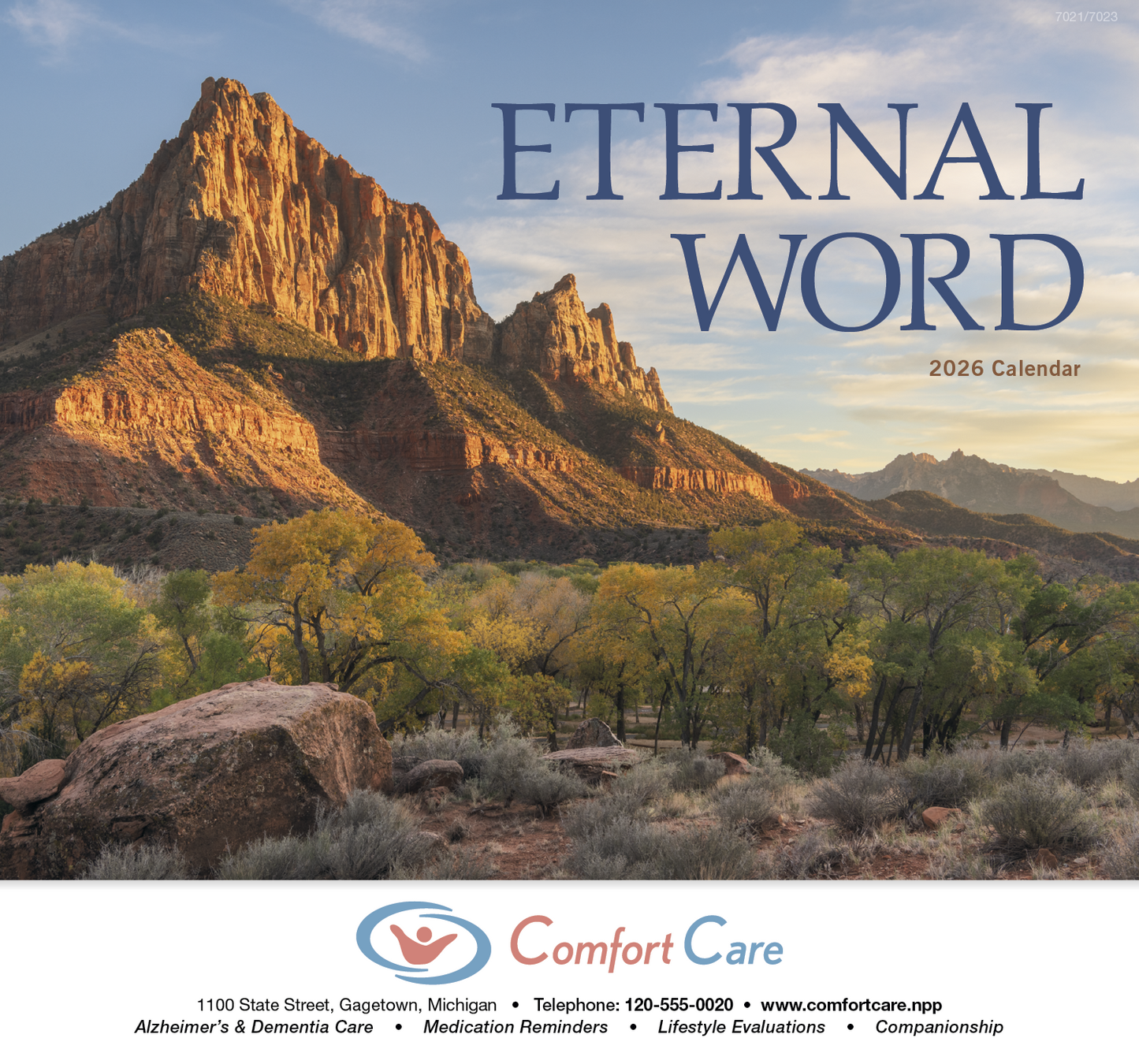 Good Value Eternal Word Stapled Calendar-7223