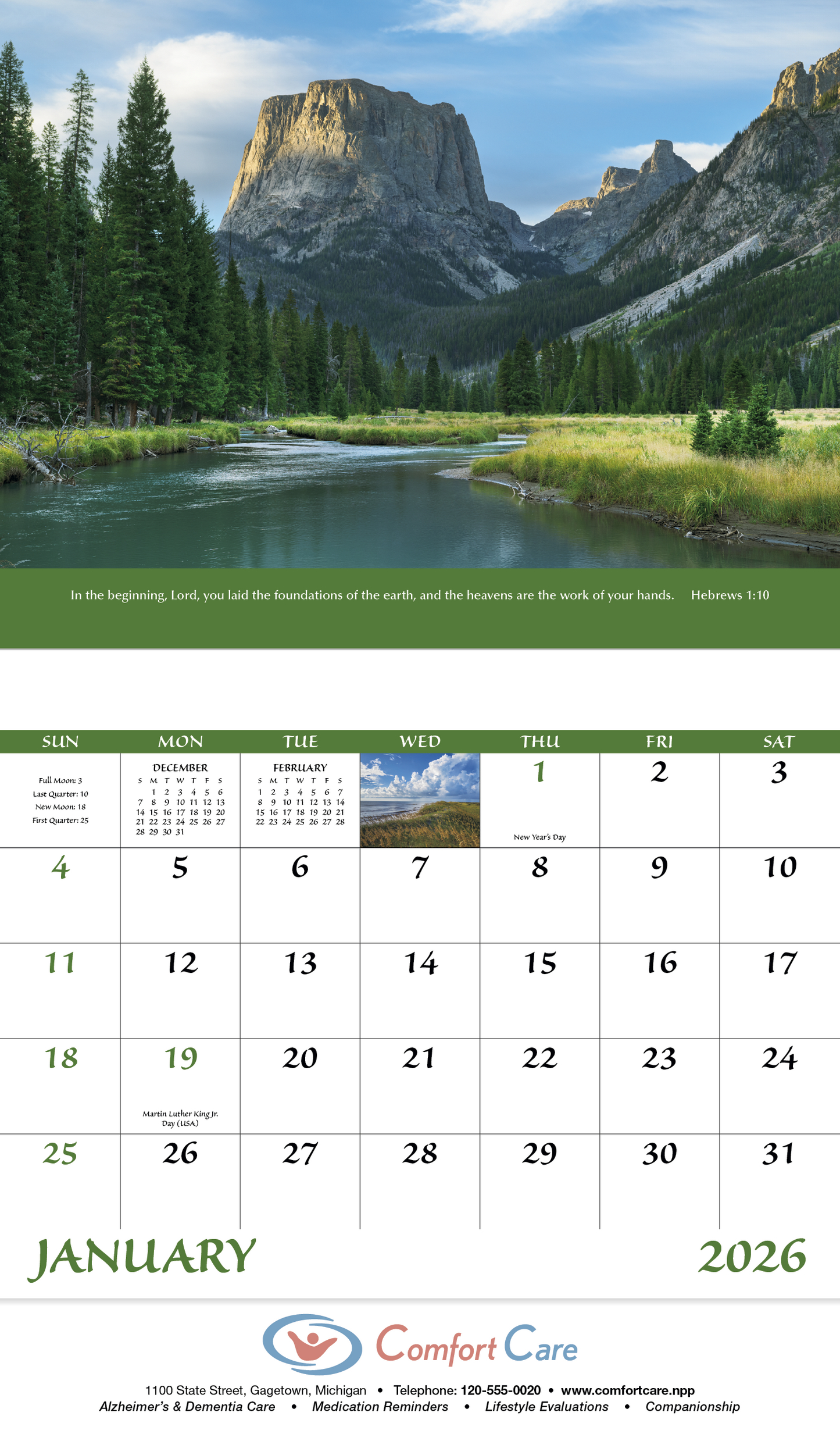 Good Value Eternal Word Stapled Calendar-7223